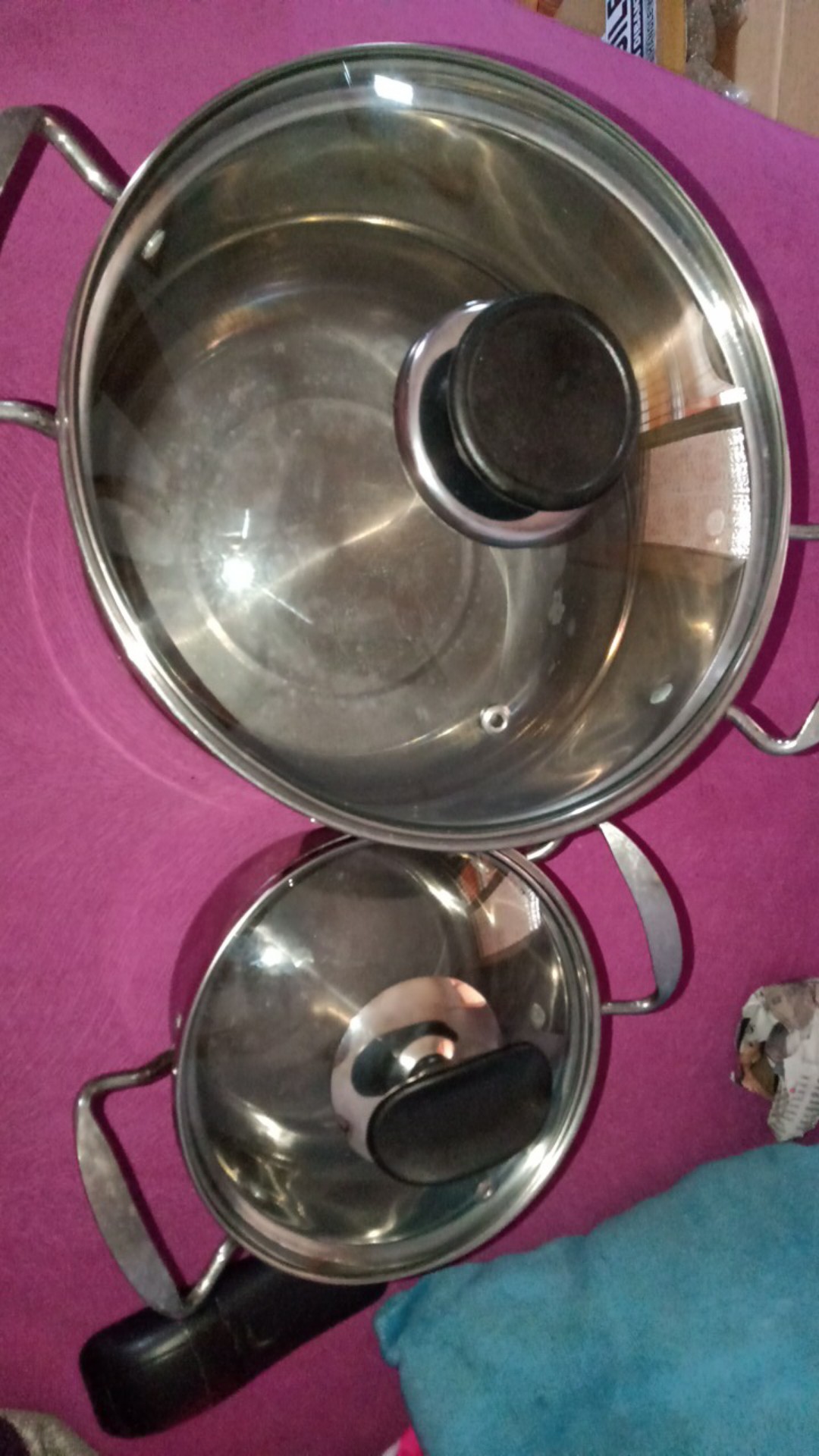 Tutup Panci Kaca Biasa/tanpa Kaki, Diameter Tutup +/- 15.2 Cm (16 Cm) + Knop Oval