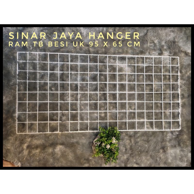 ram besi ukuran 95x65 warna putih