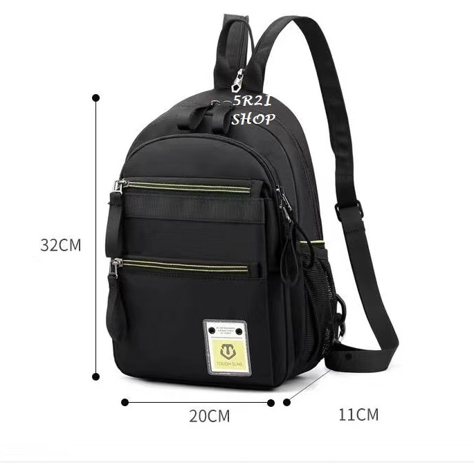 TAS TOUGH SLASHES 1661 WAISTBAG  BACKPACK MULTIFUNGSI CANVAS RANSEL SELEMPANG WAIST TUF TOUGH TAF