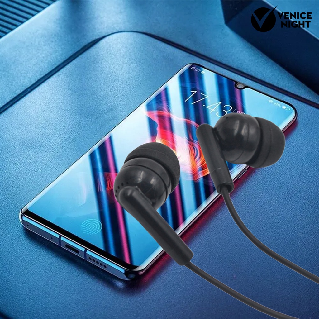 (VNEP) (Berkabel) 102 Earphone In ear Ergonomis Bahan PVC Dengan Kabel Jack 3.5mm Untuk Handphone