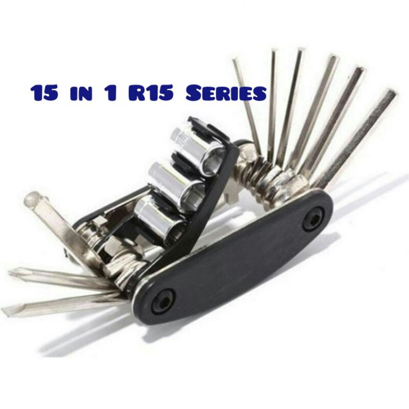 Kunci Multifungsi L Rantai Sepeda 11 in 1 T25 Set Swiss Army&amp; 15 in 1 EDC Repair Tool Obeng Plus Min