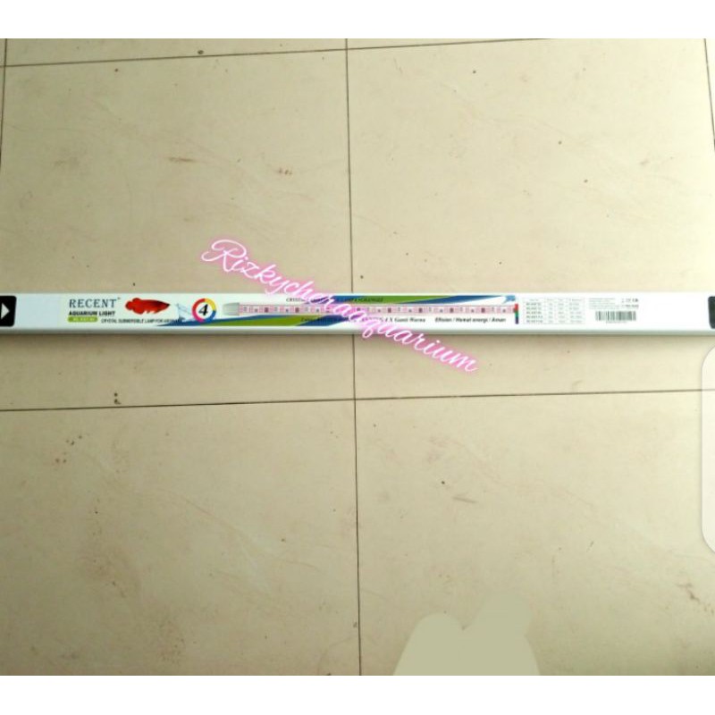 Aquarium Lampu Tanning Arwana Recent RC-KST-92 18W P95cm 4Xganti warna