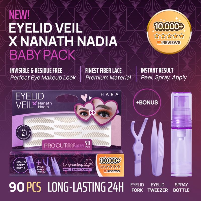 HARA EYELID VEIL X NANATH NADIA PRO PACK BABY PACK  S M SL L