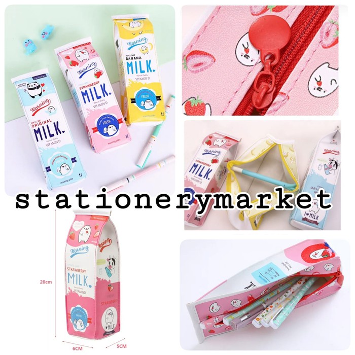 

TEMPAT PENSIL KOTAK SUSU / POUCH KOTAK SUSU SERBAGUNA - ORIGINAL MILK Murah