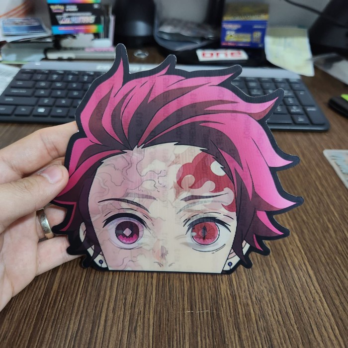 

STIKER 3D MOTION LENTICULAR ANIME - D0047 - Demon Slayer - Tanjiro