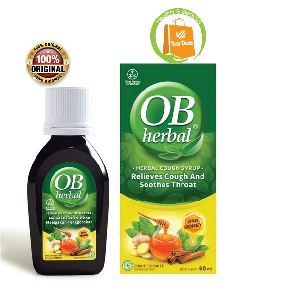 Ob Herbal 60 Ml Obat Batuk Berdahak Sirup Shopee Indonesia