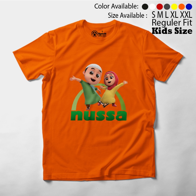 Nussa Rara , Baju Anak / Kaos Atasan Anak / Kaos Anak Distro / Laki laki dan Perempuan