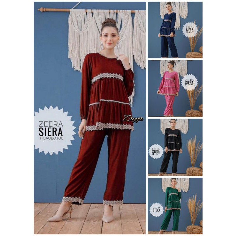 setelan renda Arab|Lengan panjang|celana panjang|zeera|dlusia