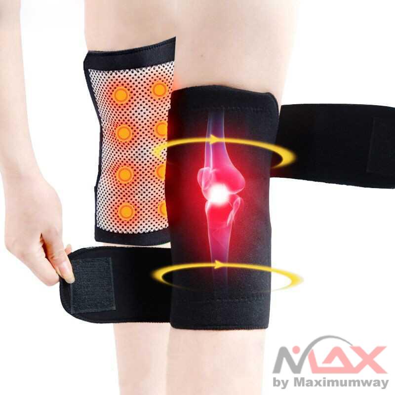 TaffSPORT Pelindung Lutut Terapi Magnetik Knee Pad - A-7720 Warna Hitam