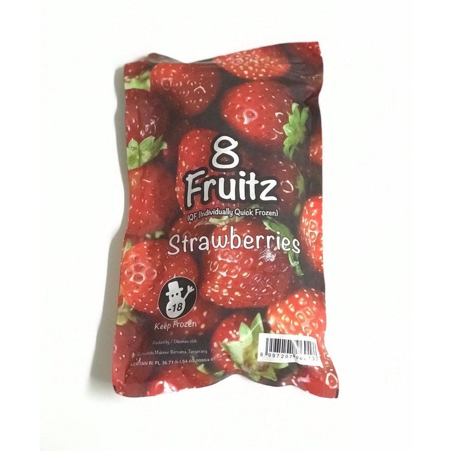 8 Fruitz IQF Strawberry Frozen 500 gr