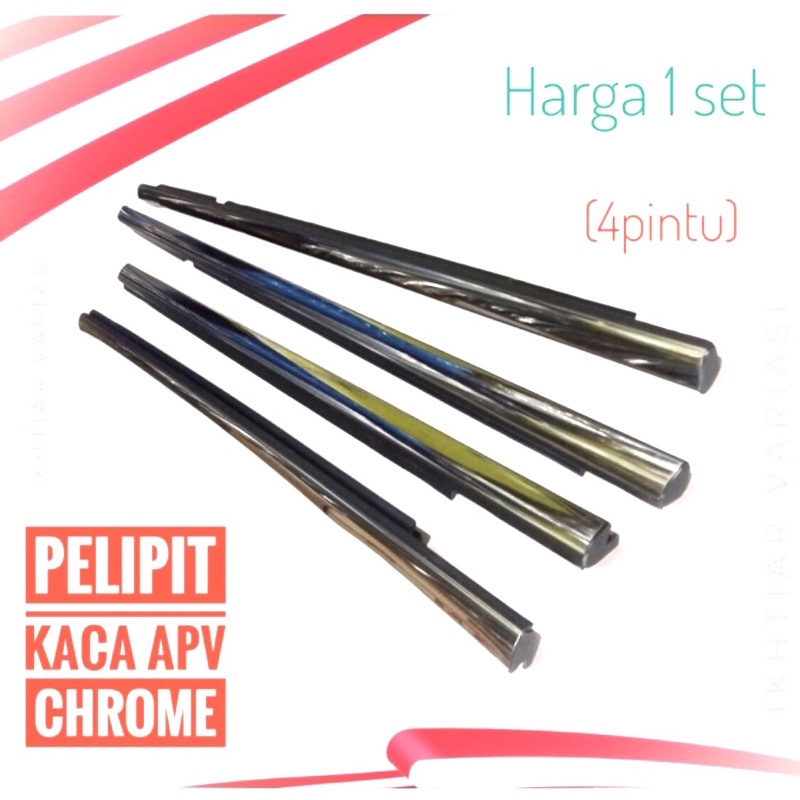Pelipit Kaca APV CHROME List Kaca APV CHROME (1 set)