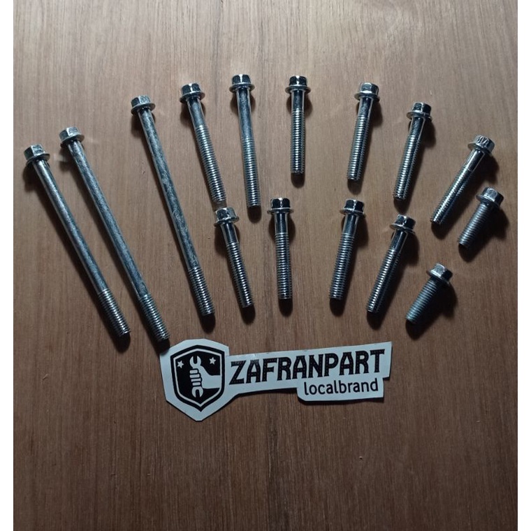 Set Baut Blok Mesin tutup cvt Yamaha Mio Soul X ride Fino