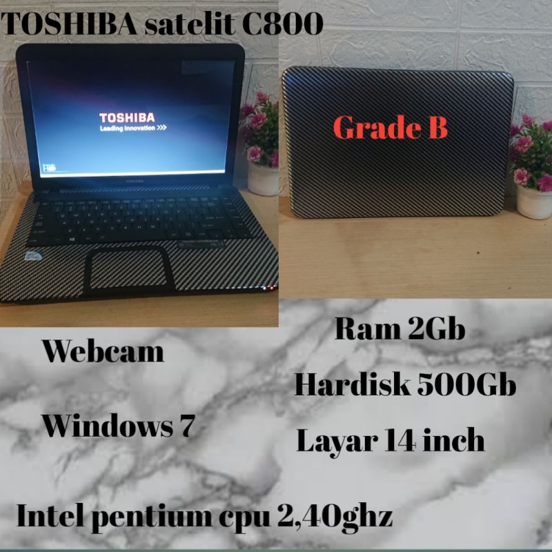Laptop notebook ACER ASPIRE ONE,LENOVO, ASUSawet dan bandel seken berkwalitas murah bonus jam tangan-Toshiba c800
