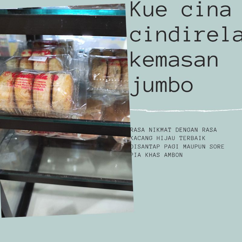 

kue cina pia ambon isi kacang ijo jumbo