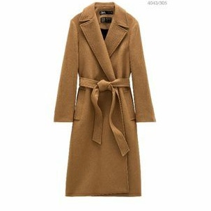 brand new zara new wool coat warna camel size xl