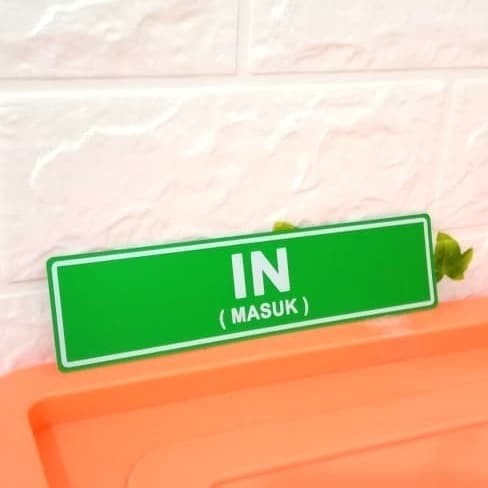 

LABEL IN ( MASUK ) HIJAU UK 19,5X4,5CM