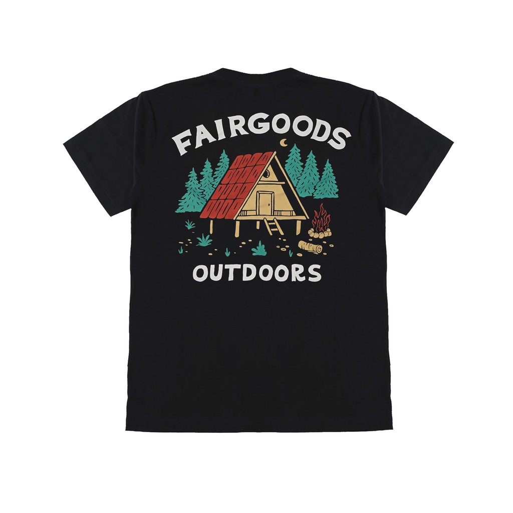 Fairgoods Kaos - Outdoors - Hitam | Shopee Indonesia