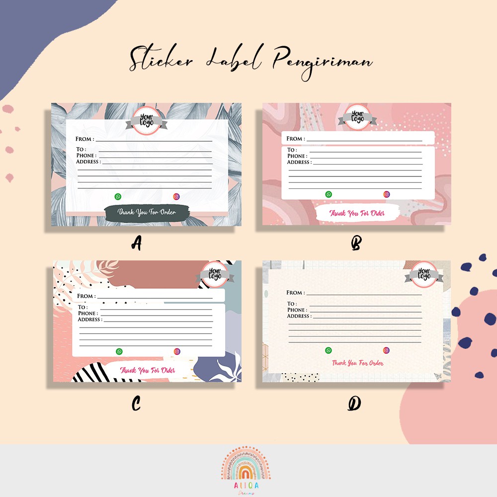 

Label Pengiriman Paket Online Shop - Lalaliqa