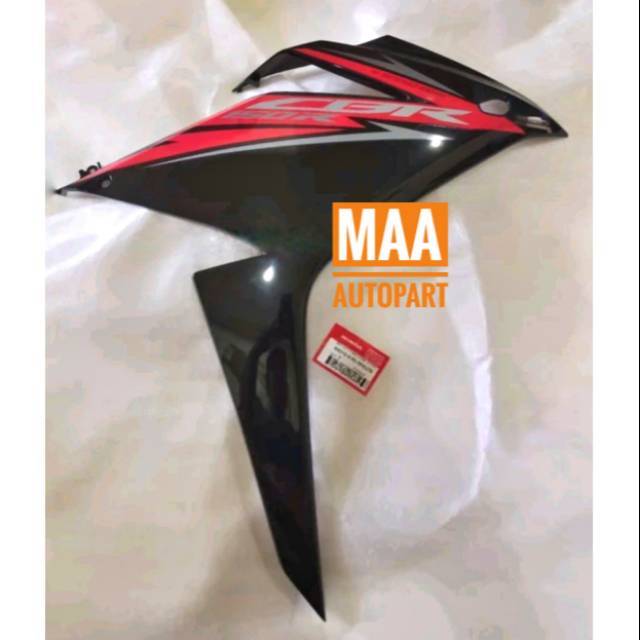 Cowl Middle Cover Sayap Fairing Set Illust Mid Cowl A Type 1 CBR150R CBR 150R K45N 2019 Hitam Asli