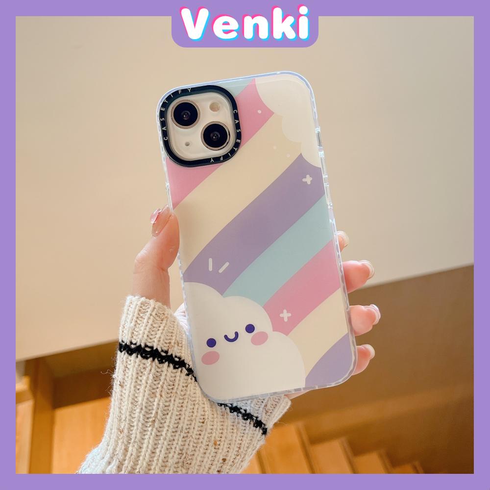 iPhone Case Silicone Soft Case Clear Case Thickened Shockproof Protection Camera Rainbow Smiley Compatible For iPhone 11 iPhone 13 Pro Max iPhone 12 Pro Max iPhone 7 Plus iPhone xr