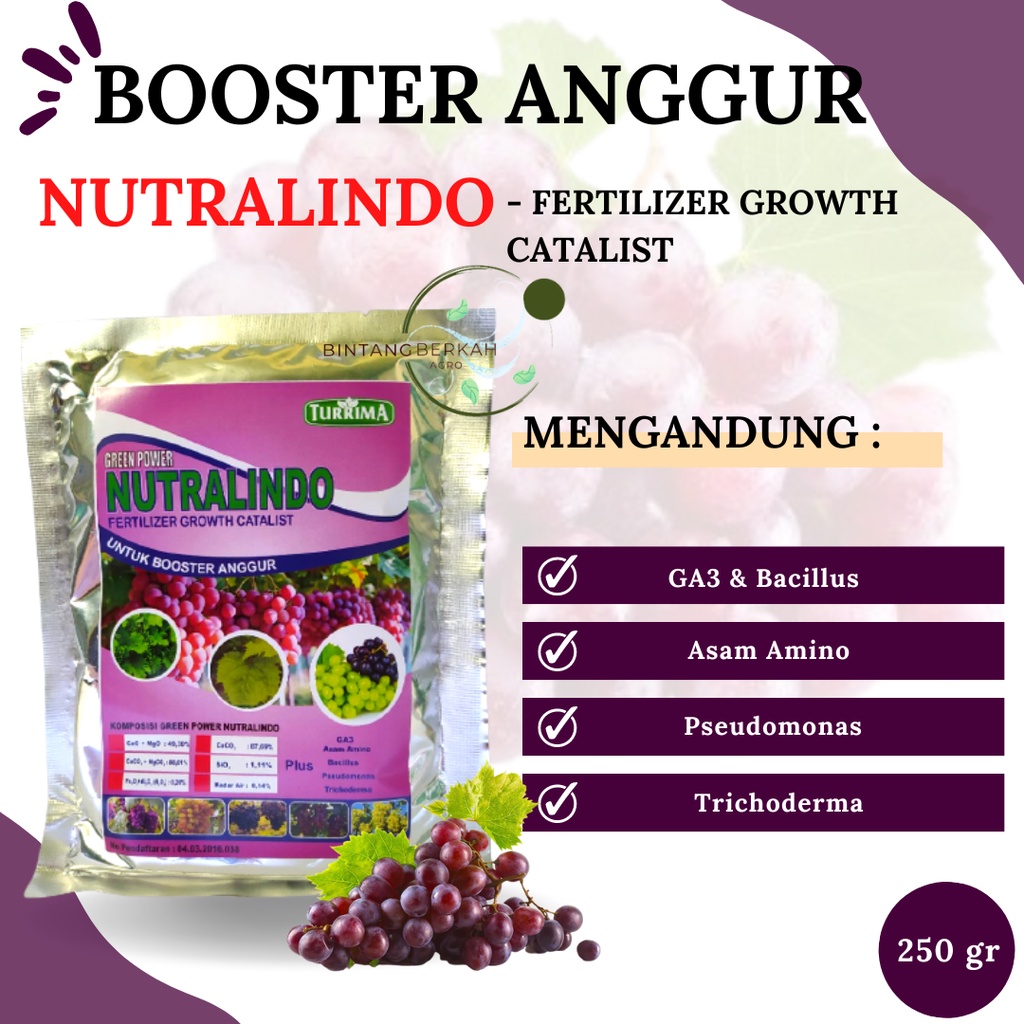 Pupuk Perangsang Buah Anggur, Pupuk Anggur Brazil Cepat Berbuah, Booster Anggur Cepat Berbuah
