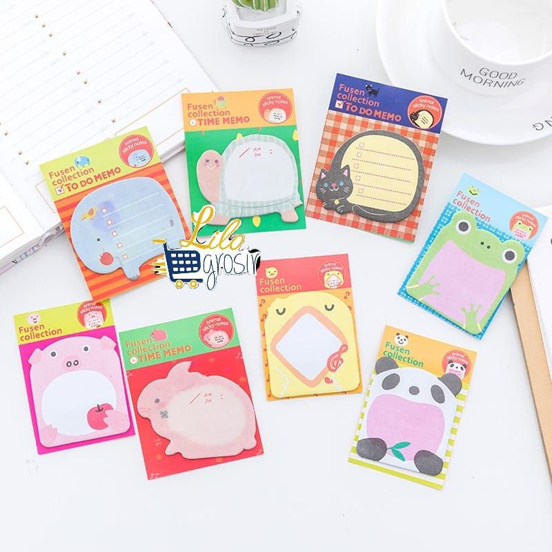 

Sticky Notes Motif Hewan Memo Tempelan Kertas Tempel Catatan Note Karakter Animal Binatang Mini