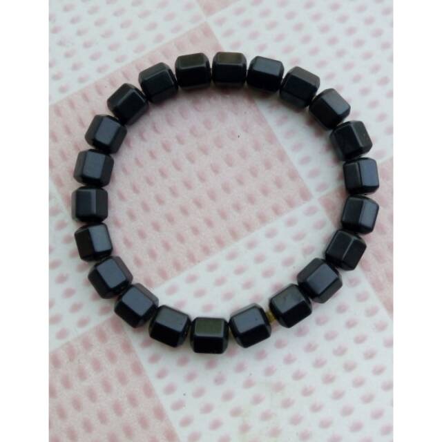 GELANG KESEHATAN BATU BLACK JADE ASLI DARI KOREA