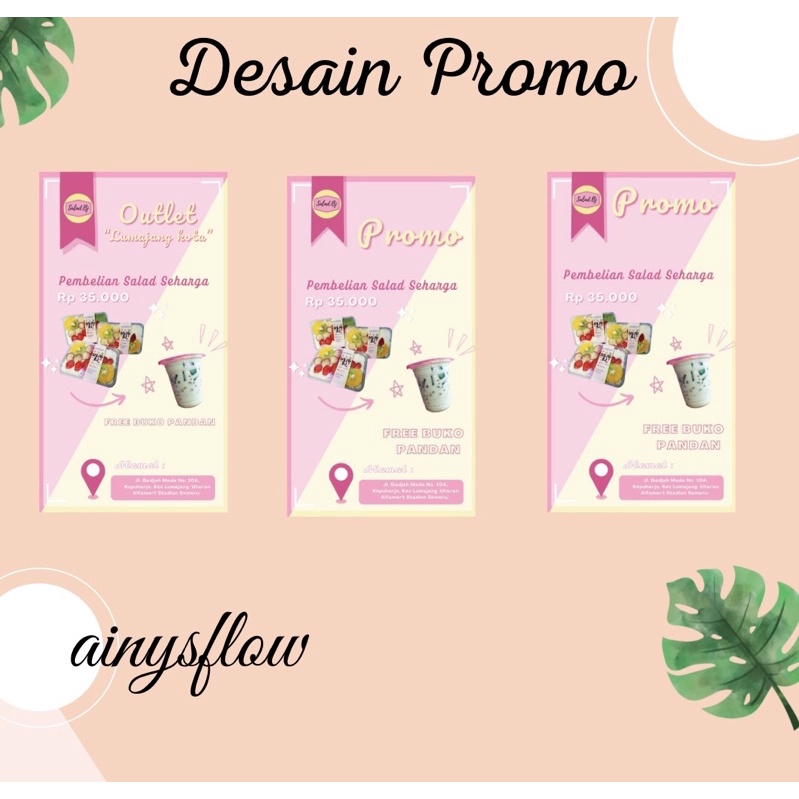 Jasa Desain Menu Banner Brosur Logo Minuman & Makanan