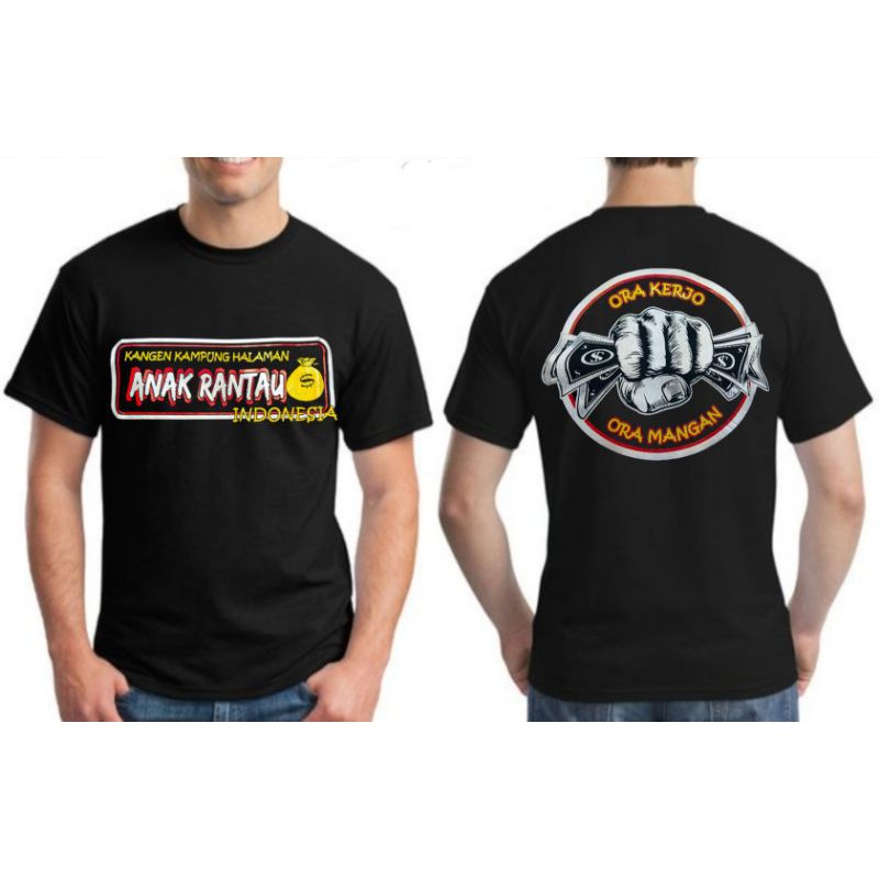 Kaos distro anak rantau / kaos anak rantau / kaos rantau / kaos tulisan anak rantau / kaos kece