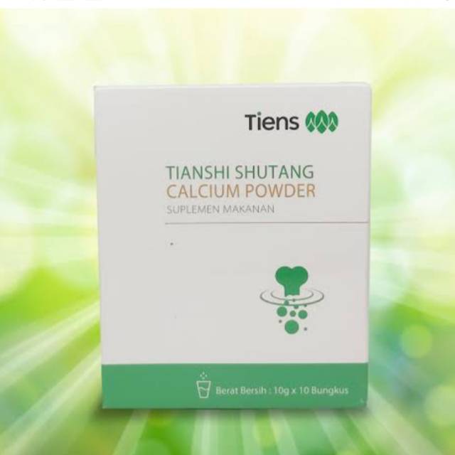 TIENSHI SHUTANG CALSIUM POWDER ISI 10 SACHET - KALSIUM HERBAL