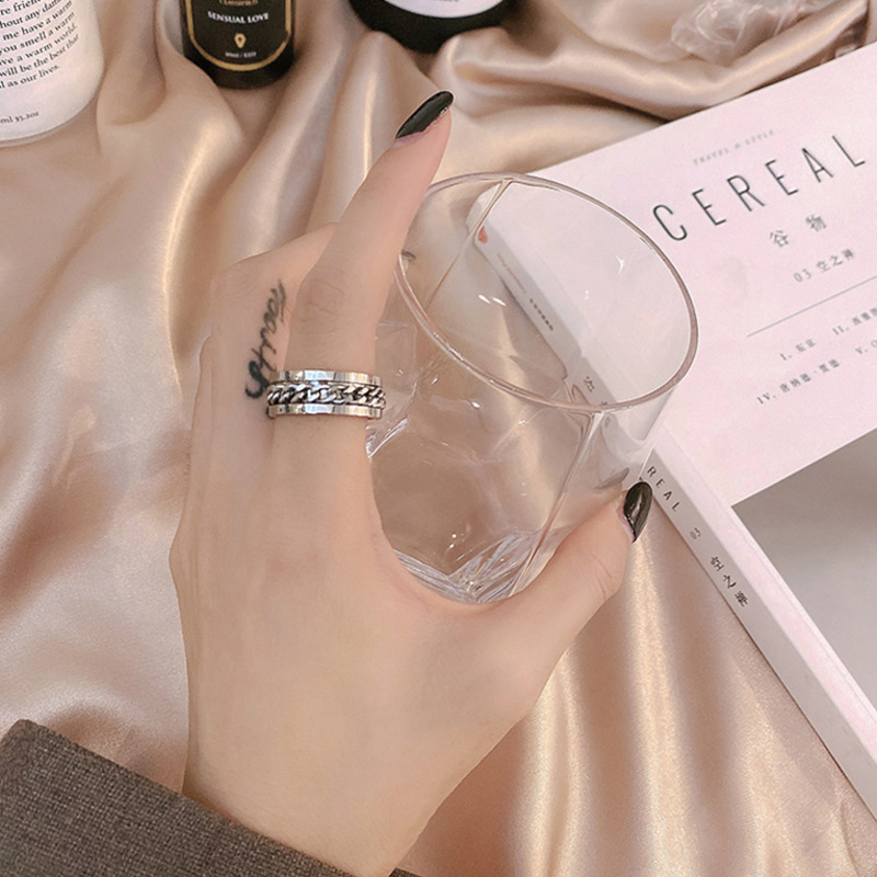Cincin Rantai Model Revolving