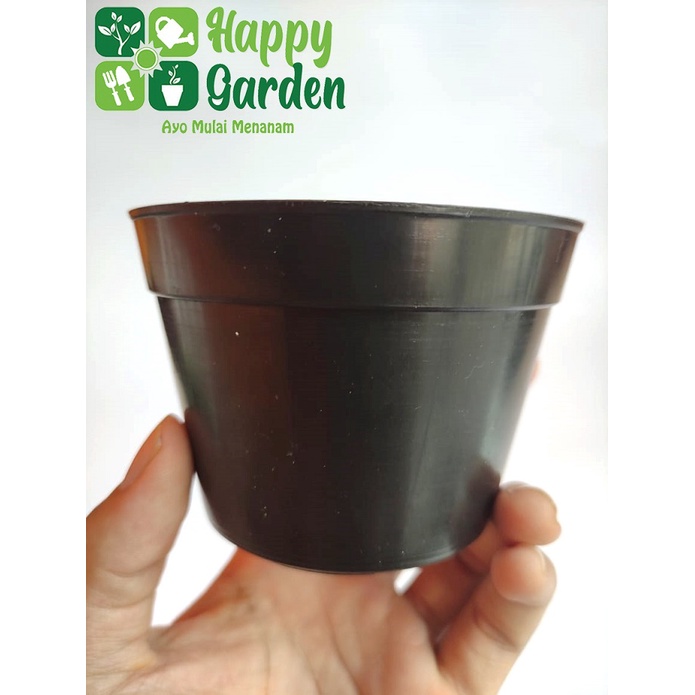 POT TANANAM WARNA HITAM 10 CM