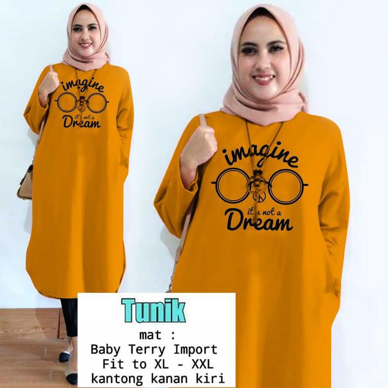 TUNIK IMAGINE / TUNIK MAMACHI / TUNIK POLOS/ TUNIK CEWEK / TUNIK PANJANG / TUNIK MOTE / TUNIK MUSLIM