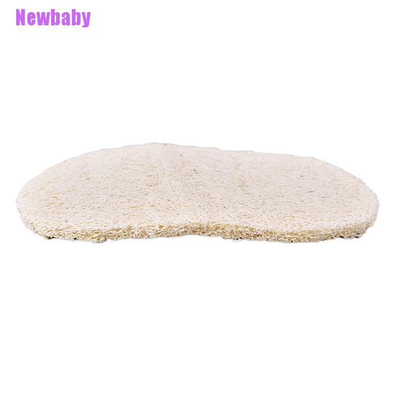 (Newbaby) Spons Loofah Alami Dua Sisi Bahan Microfiber Untuk Mencuci Piring