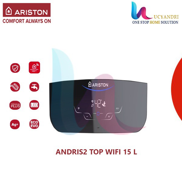 ARISTON ANDRIS2 TOP 15 L WiFi NEW MODEL Pemanas Air Water Heater