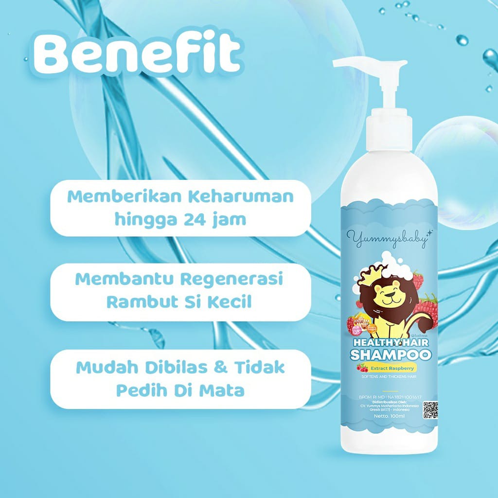 Yummys Baby Hair Shampo 100ml - Shampoo Penumbuh Rambut