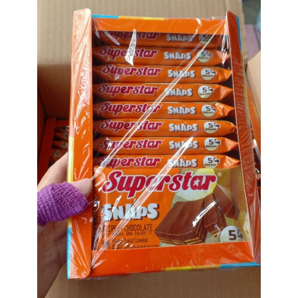 Jual Agen Distributor Biskuit Wafer Superstar Snaps Triple Chocolate Box Shopee Indonesia