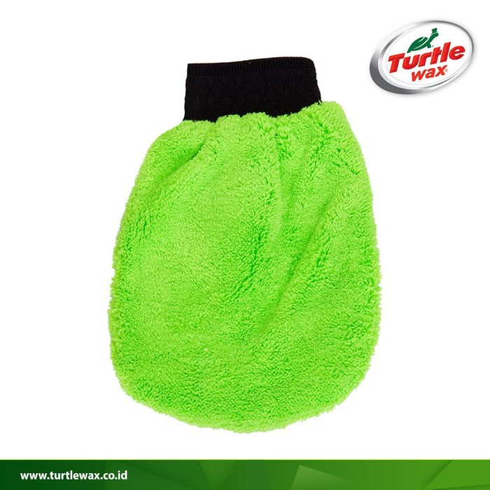 TURTLE WAX DUAL ACTION WASH MITT - SARUNG TANGAN CUCI MOBIL MICROFIBER