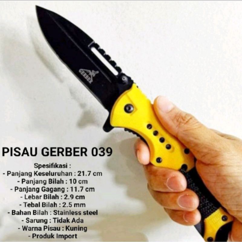 PISAU LIPAT BROWNING 039 / PISAU GERBERR TALI