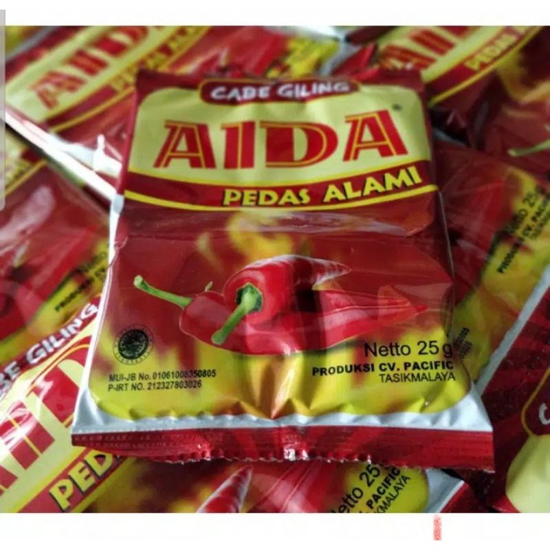 

25gr AIDA saset /cabe giling /bubuk cabe 25gr