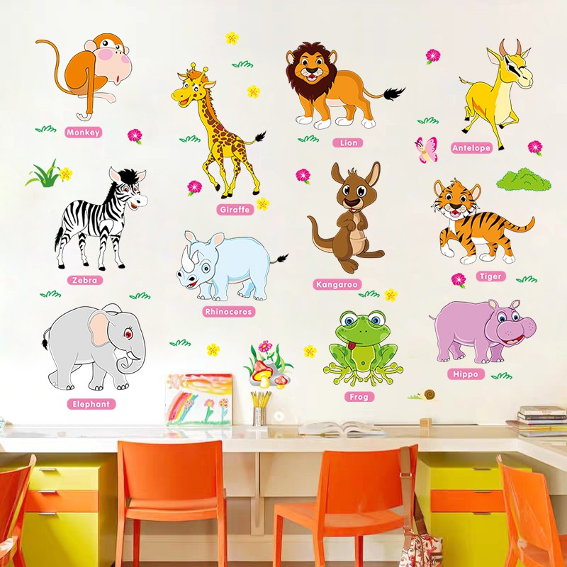 Kartun TK stiker dinding Kamar anak anak Latar  belakang  