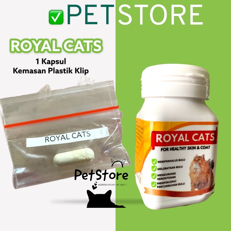 Vitamin Bulu Kucing ROYAL CATS Kemasan 1 Kapsul