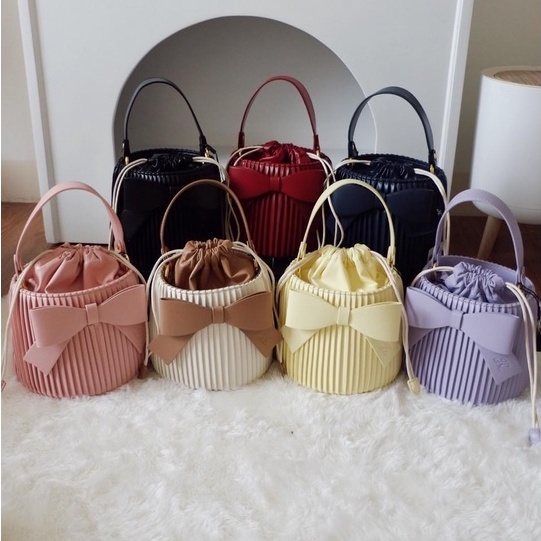 Jims Honey Tas Serut Selempang Vania Bag Fashion Wanita Korea Kuliah Simple Import JH Jimshoney