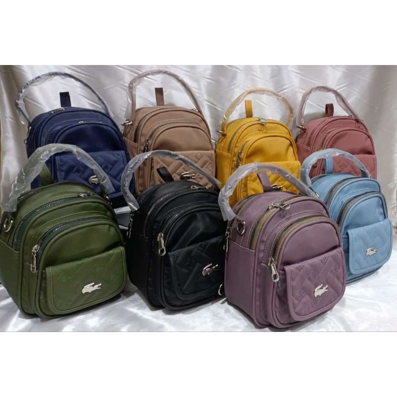 Ransel Mini 3in1 Multifungsi/Tas Ransel Mini Kantong Tutup Bordir Terlaris