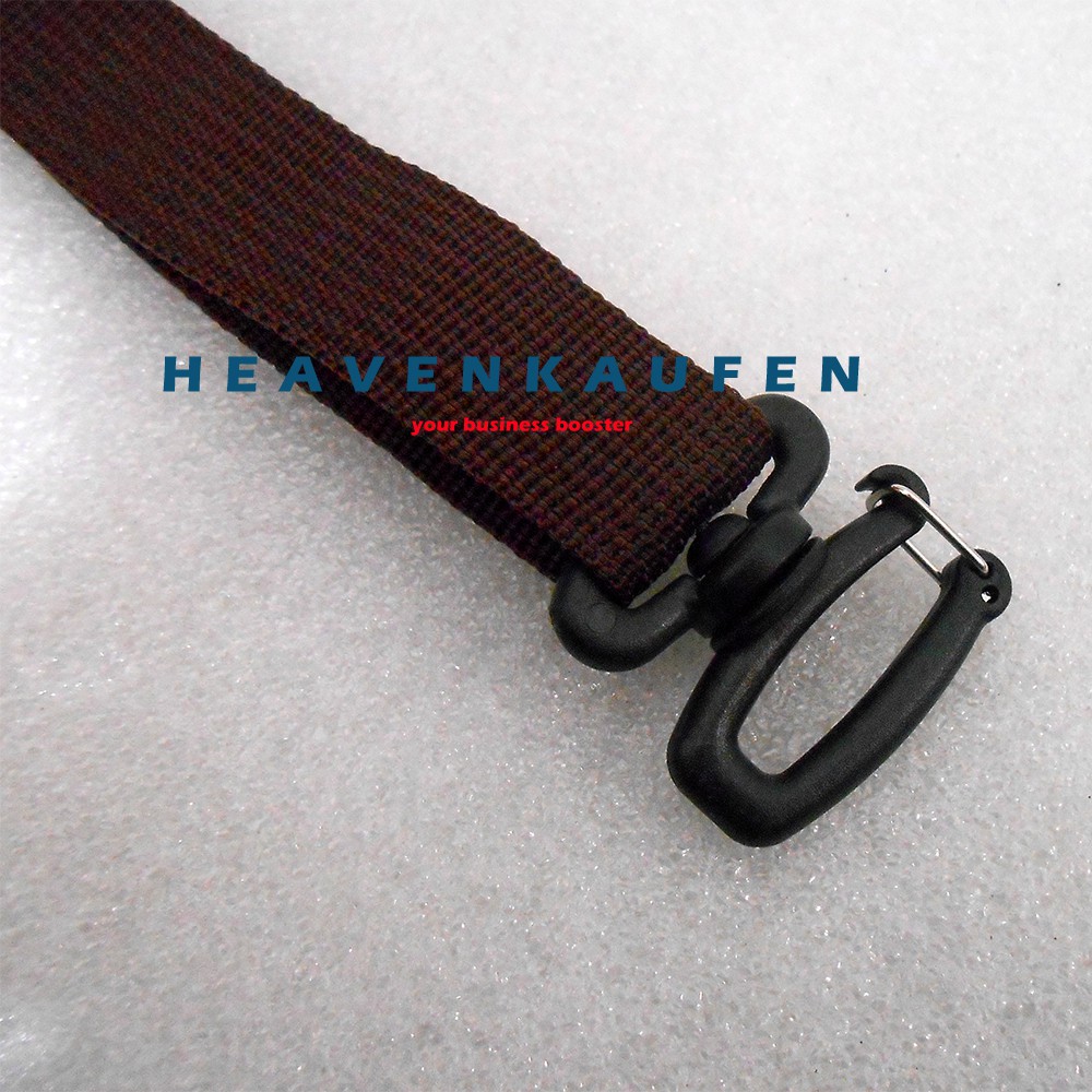 Tali Selempang Strap Tas Pria Lebar 2,5 cm Warna Coklat Kait Model Huruf S