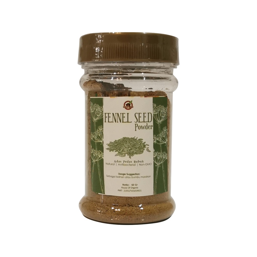 House Of Organix Fennel Seed Powder / Adas Pedas Bubuk 60gr