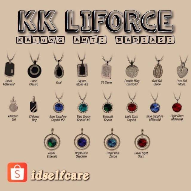 KALUNG ANTI RADIASI KK LIFORCE SWAROVSKI