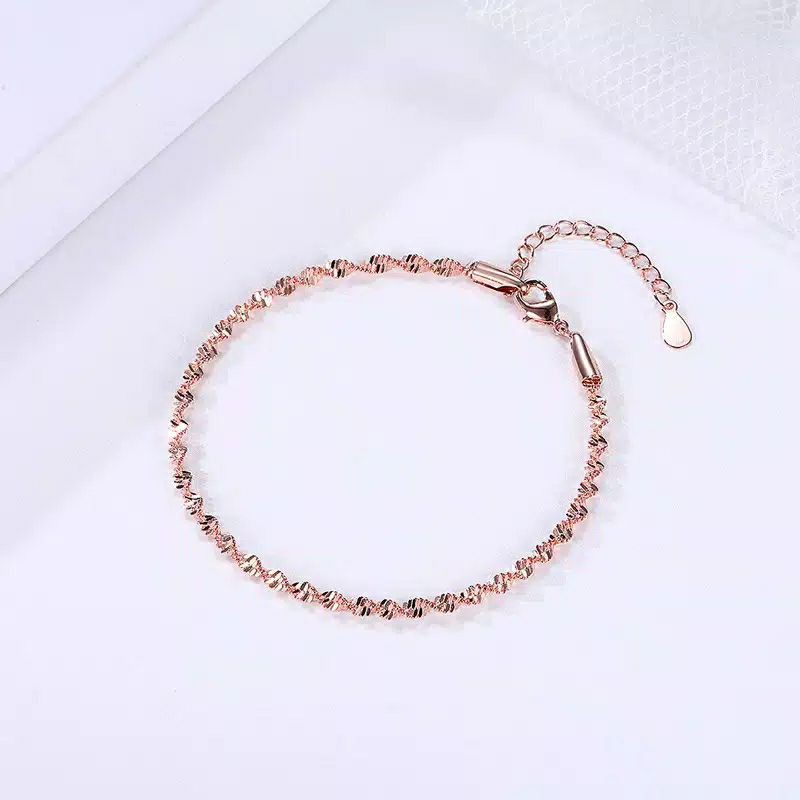Gelang Tangan Motif Gelombang Ala Korea Untuk Wanita
