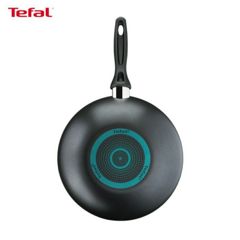 TEFAL Cook and Clean Wokpan 28cm + Lid Wajan Anti Lengket Titanium