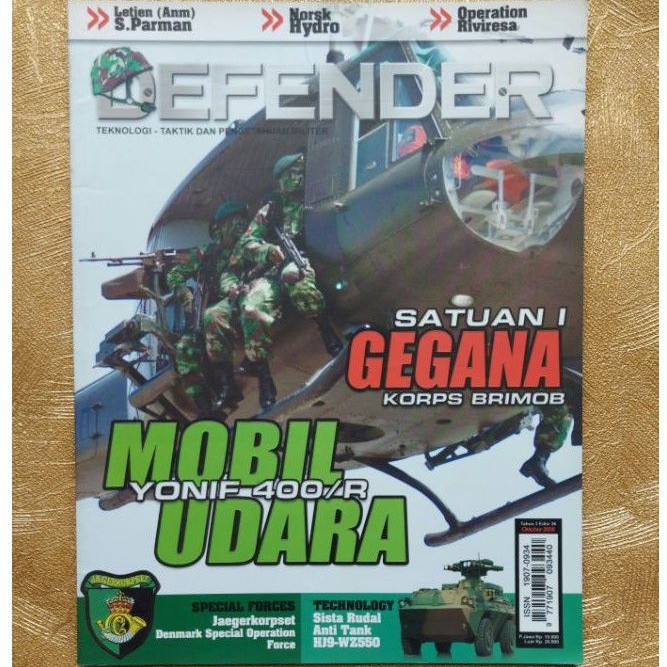 Majalah DEFENDER Edisi 36 Oktober 2008